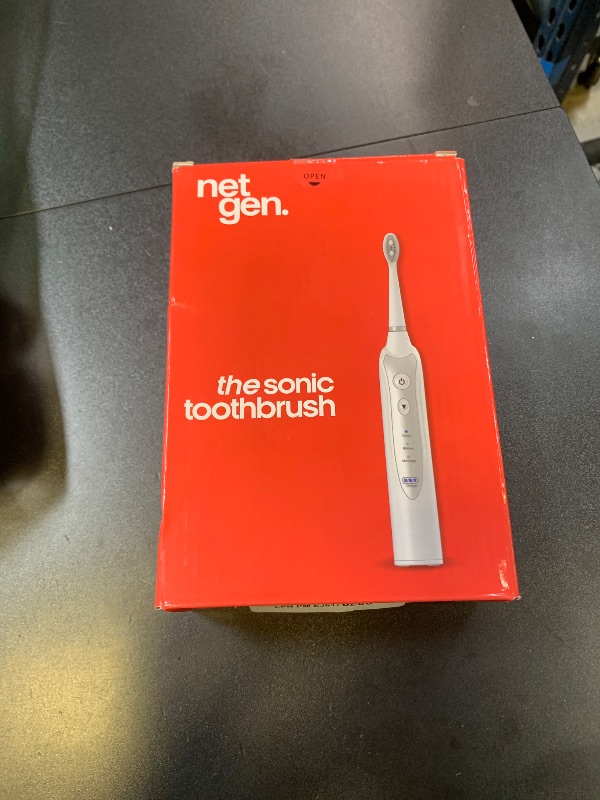 Photo 1 of Sonic Electric Toothbrush for Adults with 5 Toothbrush Replacement Heads, 3 Brushing Modes & 2 Minutes Built-in Timer, Travel Toothbrushes with Inductive Charging, Rechargeable toothbrush | White
