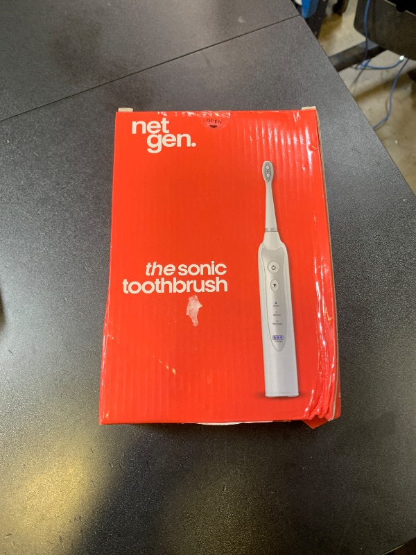 Photo 1 of Sonic Electric Toothbrush for Adults with 5 Toothbrush Replacement Heads, 3 Brushing Modes & 2 Minutes Built-in Timer, Travel Toothbrushes with Inductive Charging, Rechargeable toothbrush | White