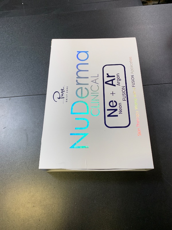 Photo 1 of NuDerma Clinical Skin Therapy Wand - Portable Skin Therapy Machine w 6 Fusion Neon + Argon Wands – Anti Aging - Clarifying - Skin Tightening & Radiance - Wrinkle Reducing