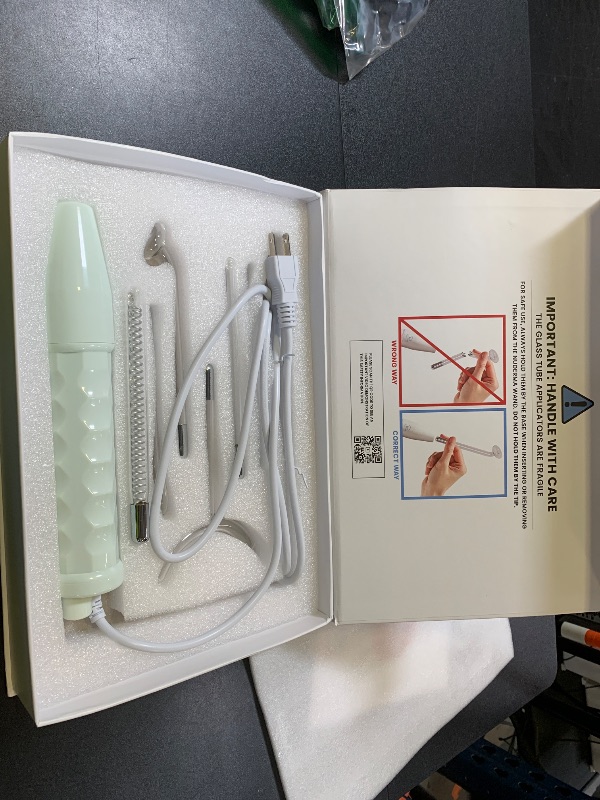Photo 1 of NuDerma Clinical Skin Therapy Wand - Portable Skin Therapy Machine w 6 Fusion Neon + Argon Wands – Anti Aging - Clarifying - Skin Tightening & Radiance - Wrinkle Reducing