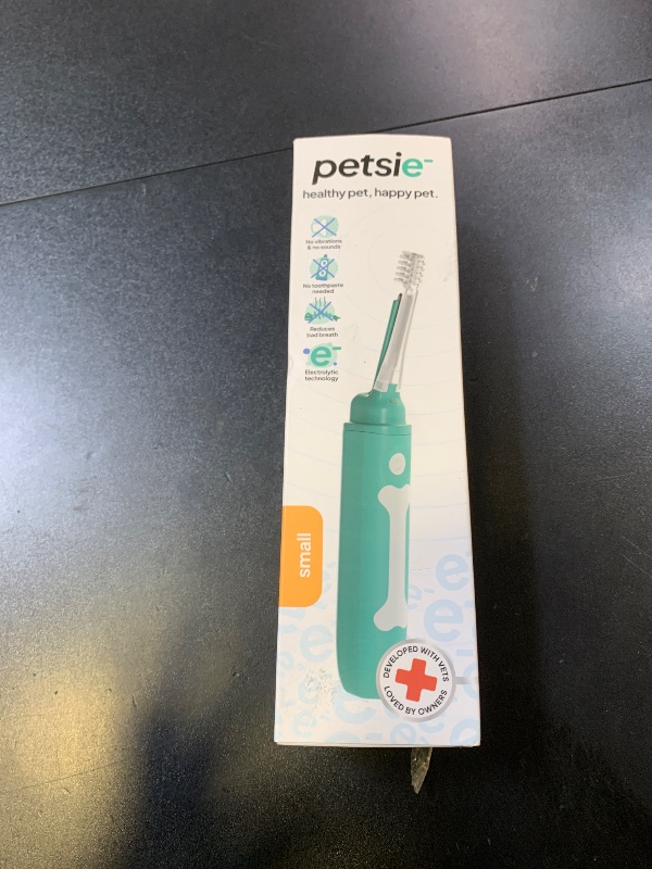 Photo 1 of petsie Dog Toothbrush | Innovative Eletrolytic Technology | Improves Oral Health & Reduces Bad Breath | No Vibrations & Silent Teeth Cleaning Brush | No Toothpaste Needed | Dog Teeth Cleaning Kit
