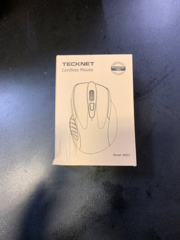 Photo 1 of TECKNET Wireless Mouse, 2.4G Ergonomic Optical Mouse, Computer Mouse for Laptop, PC, Computer, Chromebook, Notebook, 6 Buttons, 24 Months Battery Life, 2600 DPI, 5 Adjustment Levels, for Small Hand