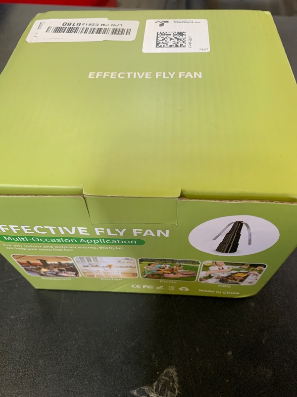 Photo 1 of Fly Fans for Tables, Fly Fan Outdoor Indoor Keep Flies Away, Table Top Spinner with Holographic Blades, Flies Deterrent for Picnic, Restaurant, Party, Home, BBQ (4 Pack)