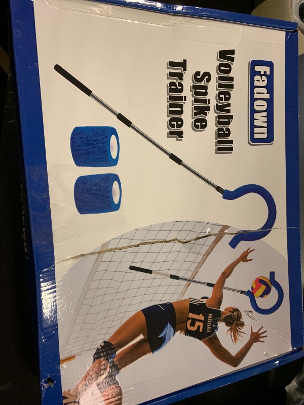 Photo 1 of Adjustable Volleyball Spike Trainer with Question Mark Hook-Durable Lightweight Hitting Trainer Equipment for Serving, Spiking and Jump Training-Real Ball Feel - Ideal for Beginners and Pros (No Ball)