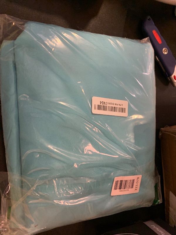 Photo 1 of MASTERCANOPY Patio Umbrella 9 ft Replacement Canopy for 8 Ribs-Turquoise Canopy Only