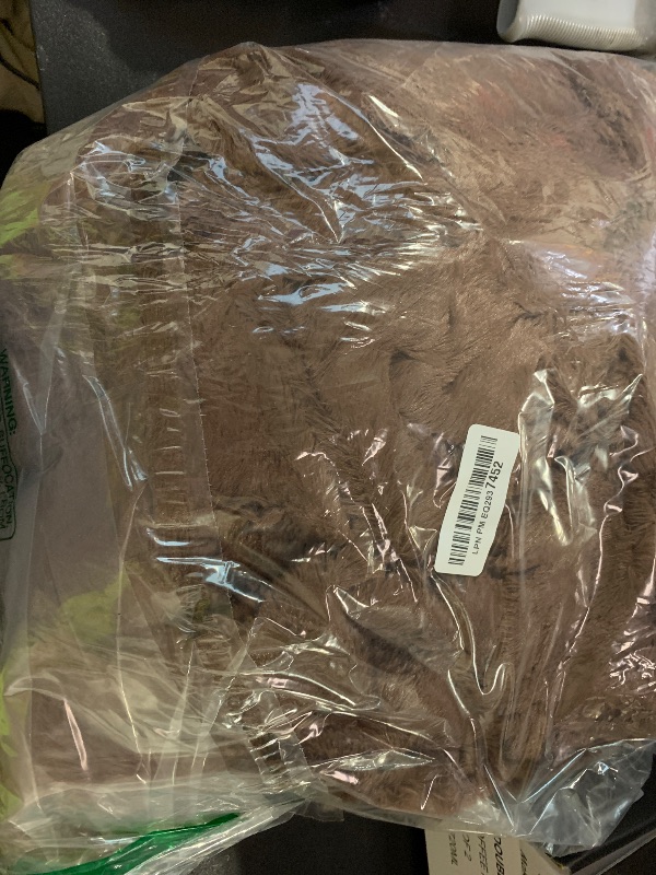 Photo 1 of HDMLDP Bean Bag Chair Cover for Kids Adults Without Filling Comfy Giant Round Lazy Sofa Covers for Bedroom Living Room, 7FT, Brown