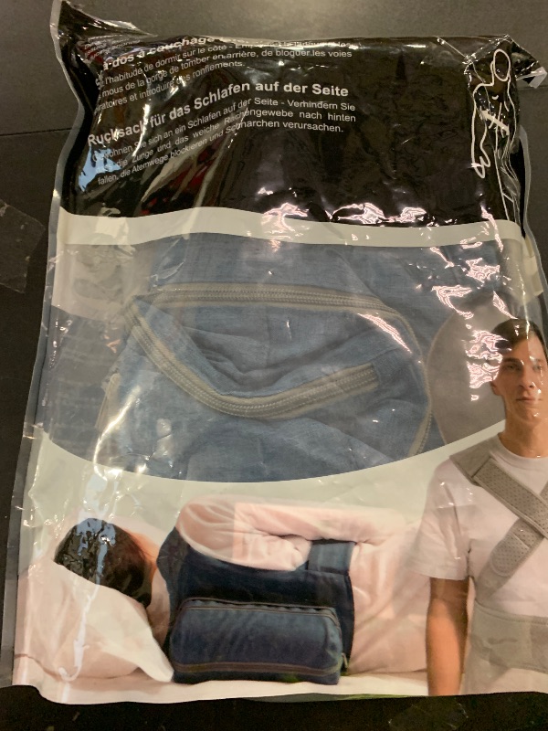 Photo 1 of WoodyKnows Side-Sleeping Backpack, Sleep Position Trainer, Sleeping on The Side Alleviates Snoring Caused by Throat Issues (Small, Back Width?16 Inch or 40 cm)