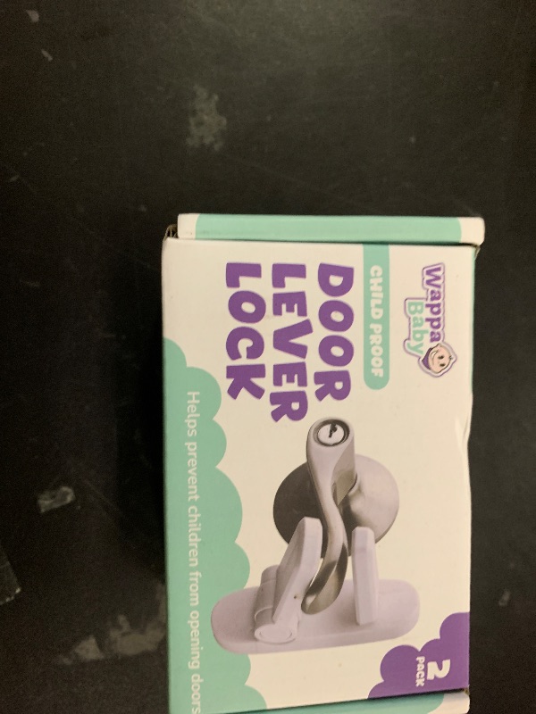 Photo 1 of Door Lever Lock (2 Pack) – Prevents Toddlers from Opening Doors – Easy One-Hand Operation for Adults – Durable ABS with 3M Adhesive Backing – No Tools Needed for Install