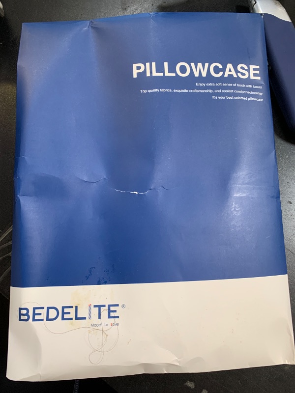 Photo 1 of BEDELITE Satin Pillowcase for Hair and Skin, Super Soft and Cooling Similar to Silk Pillow Cases 2 Pack with Envelope Closure, Gift for Women Men(20"x26" Standard Size, Airy Blue)