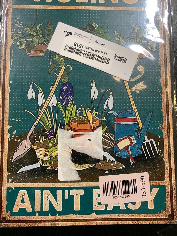 Photo 1 of Artlunar Funny Garden Sign Outside Decor - Humorous Gardening Gift for Women Enthusiasts, 12" x 8" (980)
