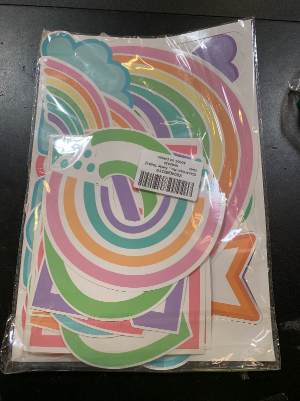 Photo 1 of Carson Dellosa Crafty and Cool 58-Piece Pockets Full of Kindness Motivational Bulletin Board Set, Arts and Crafts Theme Growth Mindset Classroom Decor