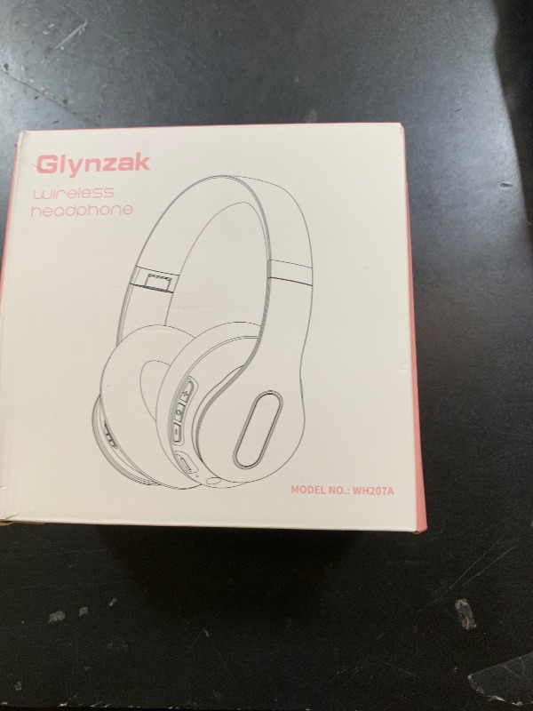Photo 1 of Glynzak Wireless Bluetooth Headphones Over Ear 65H Playtime HiFi Stereo Headset with Microphone and 6EQ Modes Foldable Bluetooth V5.3 Headphones for Travel Smartphone Computer Laptop Rose Gold