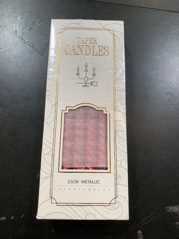 Photo 1 of 10 Inch Burgundy Spiral Taper Candles Set for Christmas and Valentine's Day, 12 Pack Unscented Red Candlesticks, Dripelss Thin Candles for Wedding Religious and Political Events