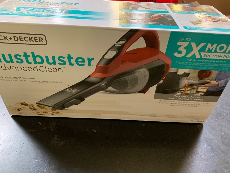Photo 1 of BLACK+DECKER dustbuster AdvancedClean Cordless Handheld Vacuum, Home and Car Vacuum (HLVA320J26)