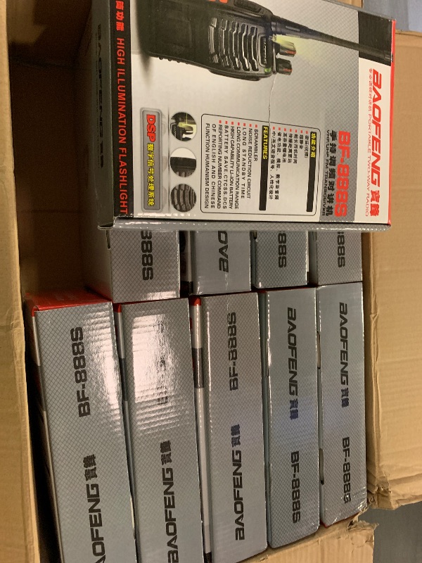 Photo 1 of BAOFENG BF-888S Walkie Talkie 20 Pack Walkie Talkies for Team Business School Long Range Rechargeable Handheld Radio (with Headset, 20 PCS)