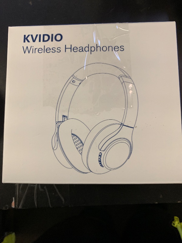 Photo 1 of KVIDIO Bluetooth Headphones Over Ear, 65 Hours Playtime Wireless Headphones with Microphone, Foldable Lightweight Headset with Deep Bass, HiFi Stereo Sound Low Latency for Travel Work Cellphone