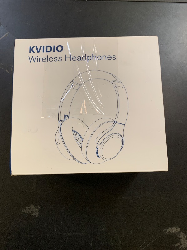 Photo 1 of KVIDIO Bluetooth Headphones Over Ear, 65 Hours Playtime Wireless Headphones with Microphone, Foldable Lightweight Headset with Deep Bass, HiFi Stereo Sound Low Latency for Travel Work Cellphone