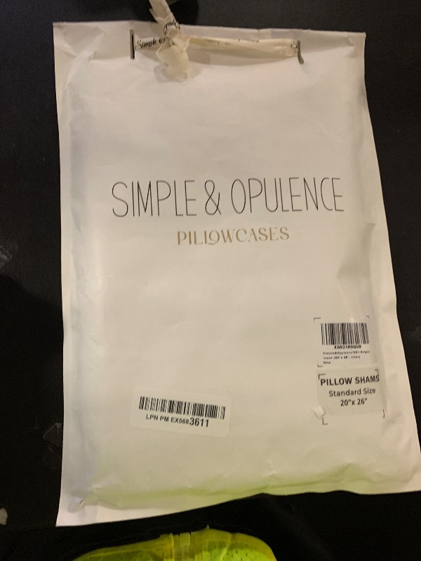 Photo 1 of Simple&Opulence 100% Linen Pillow Case Queen Size Set of 2, Linen Pillow Covers with Overlap Closure, Luxury Breathable Pillowcases Protectors Suitable for All-Season (20" X 26", Linen)