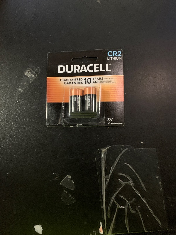 Photo 1 of Duracell CR2 3V Lithium Battery, 2 Count (Pack of 1), CR 3 Volt Batteries High Power, Long-Lasting for Video and Photo Cameras, Lighting Equipment, and More