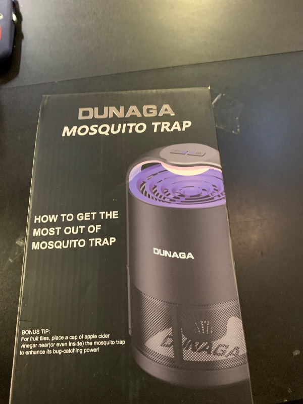 Photo 1 of DUNAGA Fly Traps, Fruit Fly Trap Indoor, Gnat Traps, Bug Zapper Indoor,Mosquito Traps with 10 Sticky Glue Boards, Black