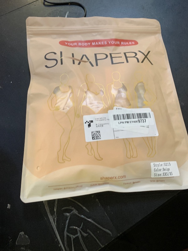 Photo 1 of SHAPERX Women's Shaping Mid-Thigh Bodysuit Tummy Control Shapewear Seamless Sculpting Body Shaper,SZ5310-Sienna-L/XL