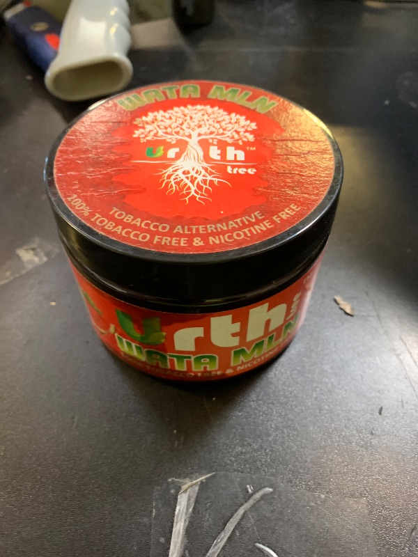 Photo 1 of UrthTree Hookah Flavors, Shisha Herbal Molasses, Tobacco Free And Nicotine Free, 250 gram - 8.8 Ounce, Premium Variety Flavors, Made 100% From Apple Skin (Watermelon)