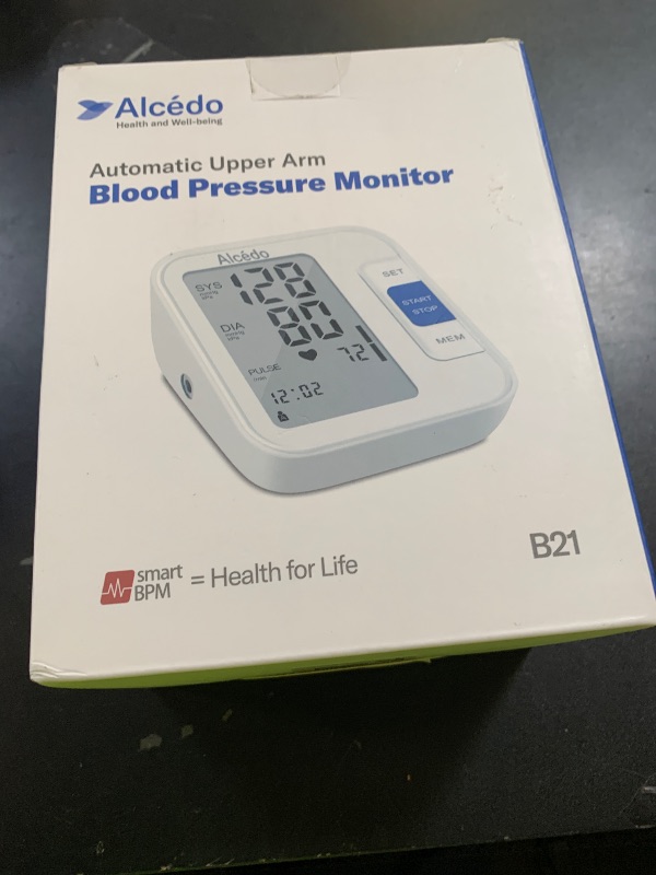 Photo 1 of Alcedo Blood Pressure Monitor for Home Use, Automatic Digital BP Machine with Large Cuff for Upper Arm, LCD Screen, 2x120 Memory, Talking Function