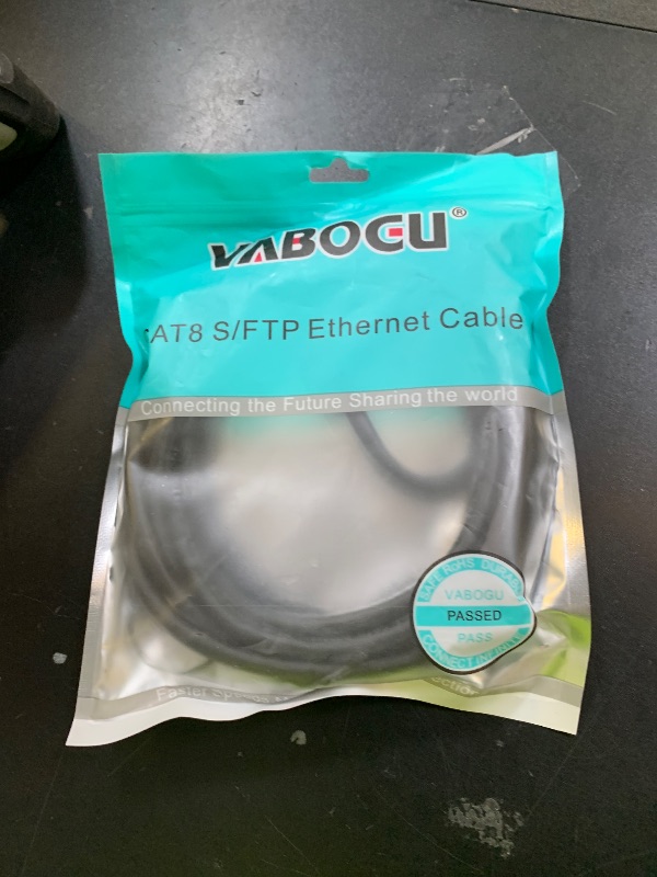 Photo 1 of Cat 8 Ethernet Cable, 10ft Heavy Duty High Speed Internet Network Cable, Professional LAN Cable, 26AWG, 2000Mhz 40Gbps with Gold Plated RJ45 Connector, Shielded in Wall, Indoor&Outdoo