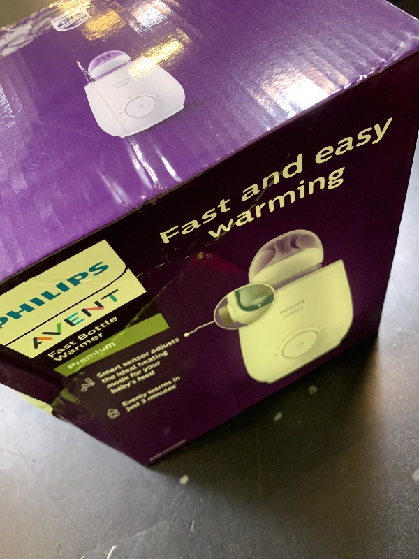Photo 1 of Philips Avent Premium Fast Bottle Warmer, with Smart Temperature Control, Water Bath Technology, Automatic Shut-Off, Model SCF358