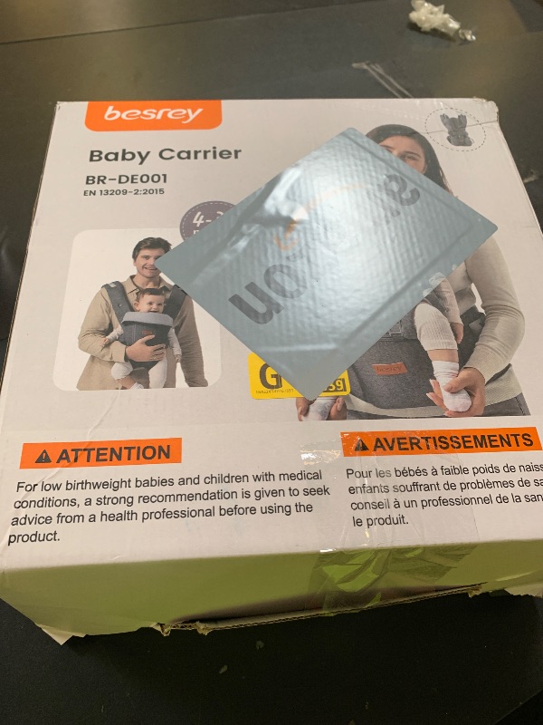 Photo 1 of besrey Baby Carrier with Hip Seat Newborn to Toddler 9-in-1, Front Facing Baby Hip Carrier, Breathable Mesh for Moms & Dads, Forward Facing & Backpack Infant Holder (7-45 lbs)