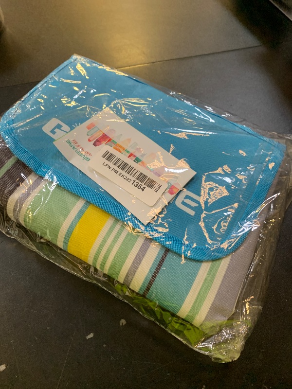 Photo 1 of GIVERARE Picnic Beach Blanket, XL Sandfree Waterproof Outdoor Camping Blanket, Quick Drying Oxford Family Mat, Portable Extra Large Picnic Mat for Travel, Hiking, Music Festival, Lawn