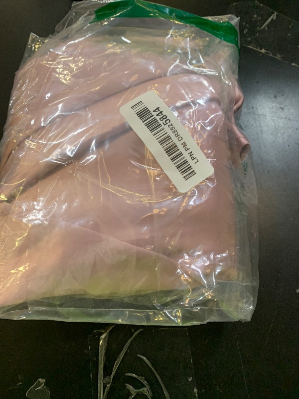 Photo 1 of Zeagoo Womens Midi Skirts Casual Work High Waist Silk Satin Skirts Party Dress Pink