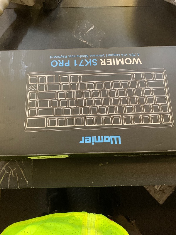 Photo 1 of Womier 75% Wireless Keyboard Gaming, Creamy Mechanical Keyboard, CNC Aluminum with 8000mAh Battery, QMK/VIA Tri-Mode Key Board Custom Hot Swappable RGB Backlit for Windows/Mac/PC (SK71 PRO-Black)
