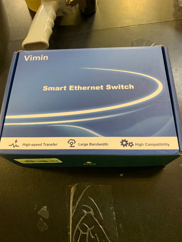 Photo 1 of 10 Port 2.5G Switch Unmanaged, VIMIN 8X 2.5G Switch Base-T Ports+2X 10G SFP Port, 80Gbps Switching Capacity, IEEE802.3, Metal Housing, Fanless, Work for 2.5Gbps NAS, Wireless AP & PC