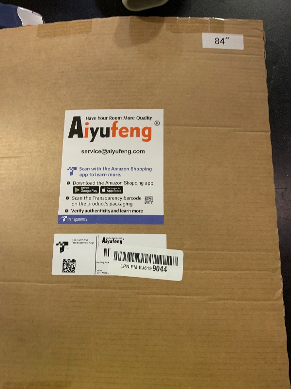 Photo 1 of Aiyufeng 2 Pack: Basic Sky Blue Sheer Curtain Drapes 84 Inch Length 2 Panels for Living Room, Light Filtering Voile Drapes for Bedroom, Patio, Sliding Door, Each 40" W x 84" L