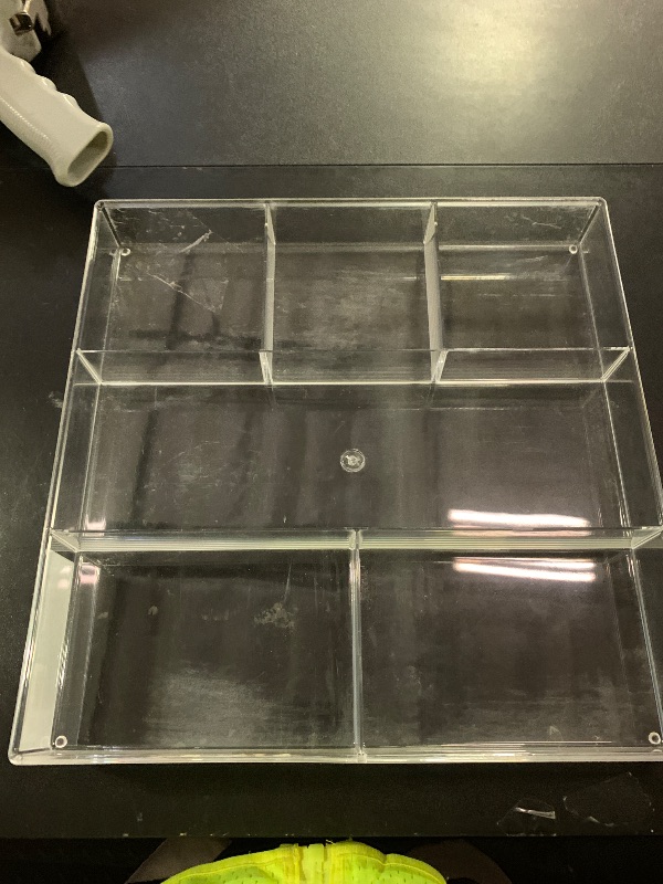 Photo 1 of Whitmor 6-Section Clear Drawer Organizer