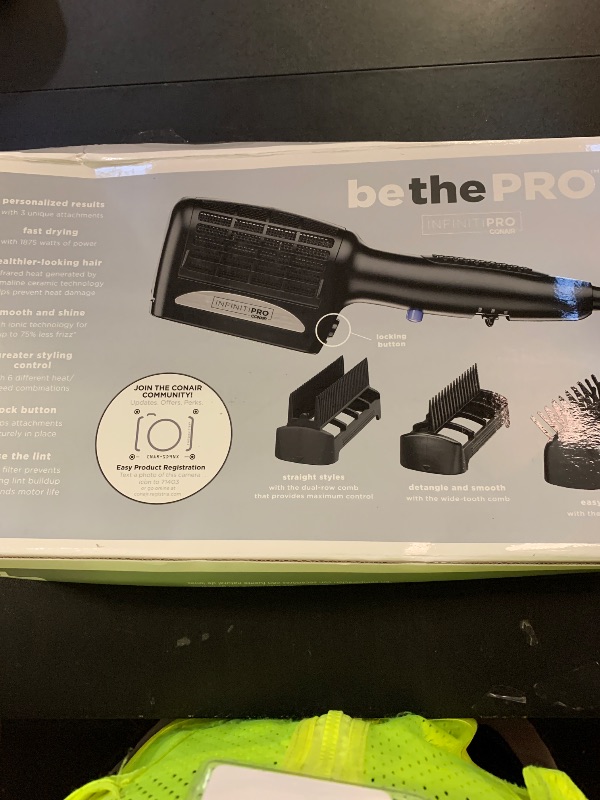 Photo 1 of INFINITIPRO BY CONAIR 3-in-1 Styling Hair Dryer, 1875W Hair Dryer with Ceramic Technology and 3 Attachments