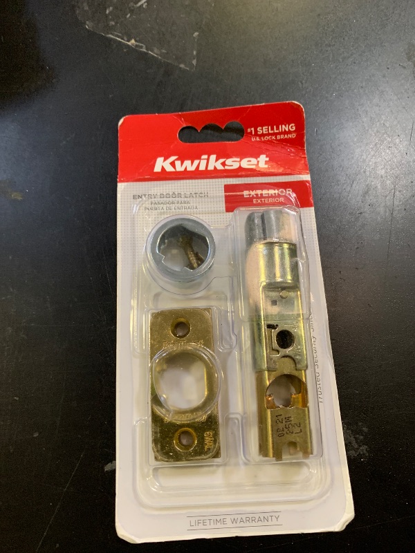 Photo 1 of Kwikset 82247-15 Adjustable Radius Deadlatch Brass Finish