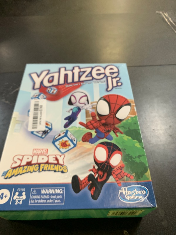 Photo 1 of Hasbro Gaming Spidey and His Amazing Friends Yahtzee Jr.Marvel Edition Board Game for Kids, Ages 4 and Up (Amazon Exclusive)