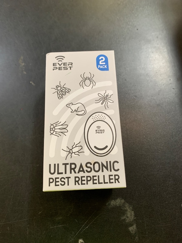 Photo 1 of Ultrasonic Pest Control Repeller (2-Pack) Plug in Flea Rat Roach Mosquito Cockroaches Rodent Spider Scorpion Fruit Fly Insect Indoor Plug Repellent