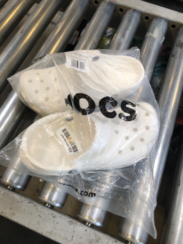Photo 1 of Crocs Kids Classic Clog (Little Kid/Big Kid) - Clogs for Kids - Synthetic Lining - Circulation Nubs White 4 Big Kid M