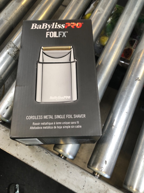 Photo 1 of BaBylissPRO Barberology Foil Shaver FXFS1 SILVERFX Professional High-Torque Shaver