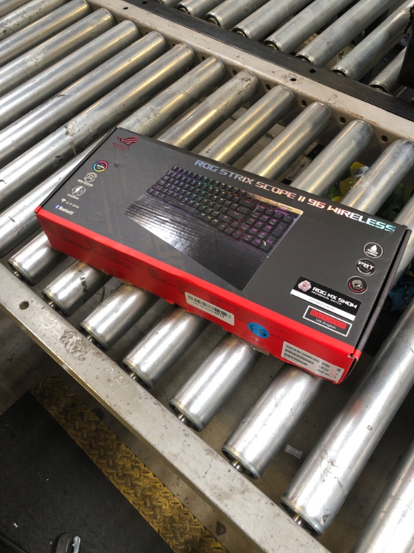 Photo 1 of ASUS ROG Strix Scope II 96 Wireless Mechanical Gaming Keyboard – 96% Full-Size, Tri-Mode Connectivity, Hot Swappable Pre-lubed ROG NX Snow Linear Switches, PBT Keycaps, RGB, PC/Mac Support-Black