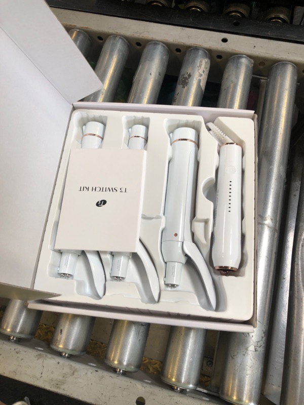 Photo 1 of T3 Switch Kit Classic Trio Professional Interchangeable Curling Iron with 3 Ceramic Clip Barrels for Curling and Waving, 9 Adjustable Heat Settings & Ion Generator