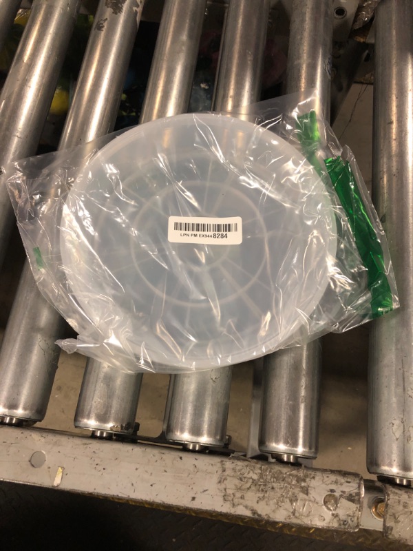 Photo 1 of FUOAUYK 5 Pack 9 Inch Clear Plastic Plant Saucers for Indoors, Durable Plant Trays for Pots and Plant Water Catcher Tray with No Holes, Reusable Plastic Trays for Plants (9''-5Pack)