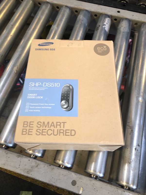 Photo 1 of Samsung SHP-DS510MK Digital Door Lock SHP-DS510 Black Keyless Electronic Deadbolt + Emergency Keys FIT Most Doors