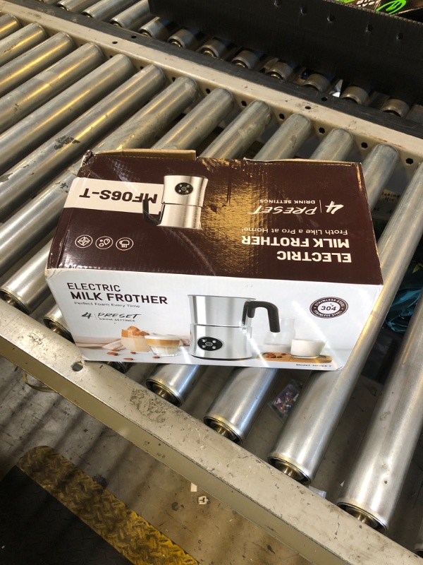 Photo 1 of Milk Frother and Steamer, Large Capacity Detachable Electric Milk Frother, Automatic Warm and Cold Foam Maker, Hot Chocolate Maker, BPA Free