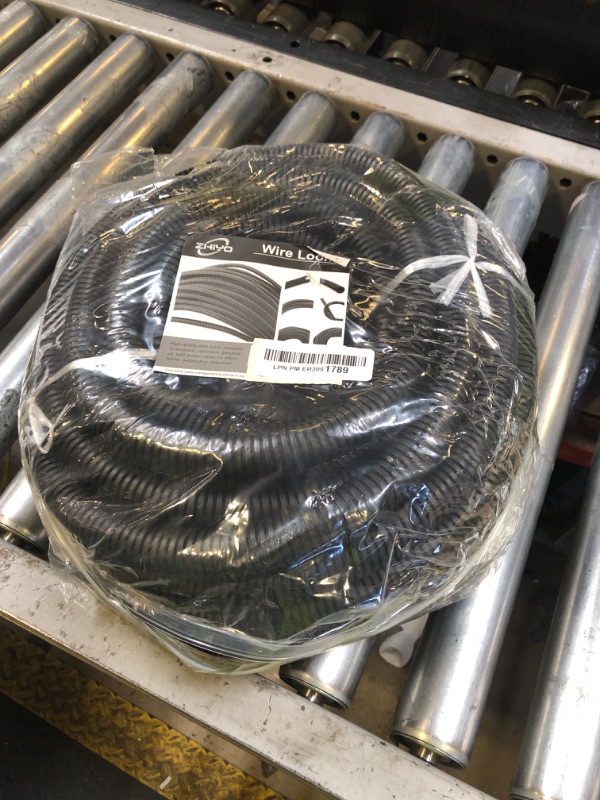 Photo 1 of ZhiYo 50FT 3/4” Wire Loom Split Tubing Auto Wire Conduit Flexible Cover | High Temperature Heat Resistant -40F to 257F | Plastic Cover for Electrical Wires & Cables