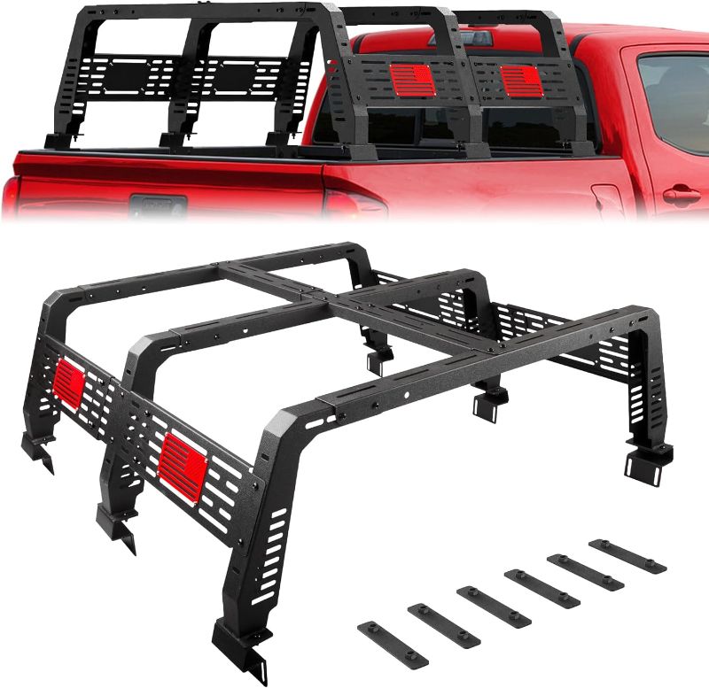 Photo 1 of 22.5" High Truck Rack with Bed Rails for Full Size Trucks Heavy Duty Overland Bed Rack for Toyota Tacoma 2005-2025, Tundra 2014-2025 for Bed Rail System

