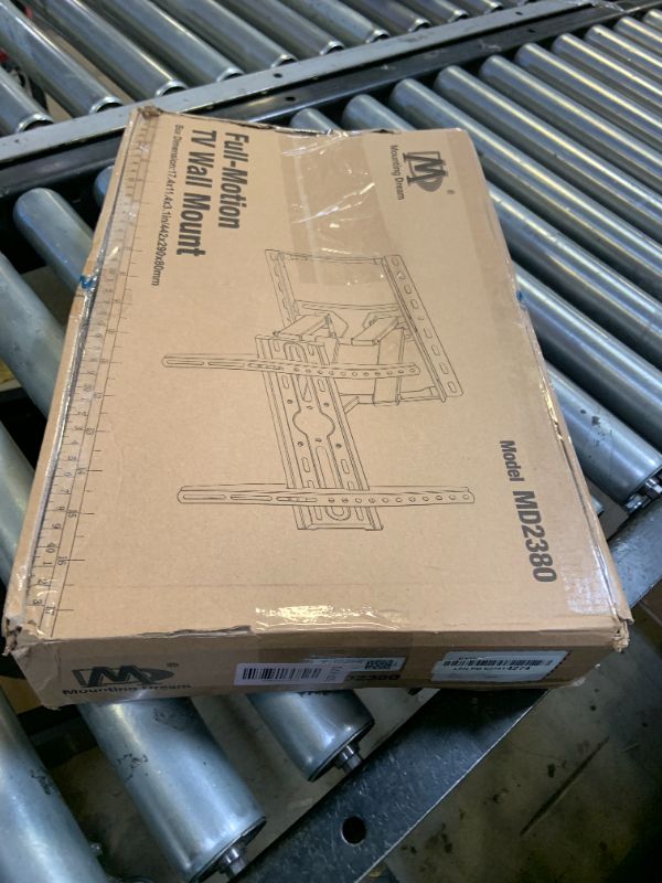 Photo 1 of Mounting Dream TV Wall Mount for 32-65 Inch Television,Mount with Swivel and Tilt, Full Motion Bracket with Articulating Dual Arms, Fits 16inch Studs, Max VESA 400X400 mm, 99lbs, MD2380